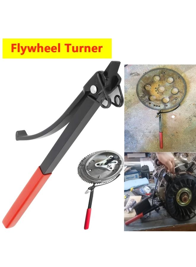 Universal Flywheel Turner Tool Durable Material Engine Flex Plate Holder Wrench - Image 1